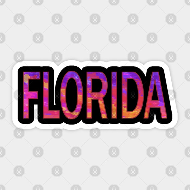 FLORIDA (Sunset Text) Sticker by SakuraDragon